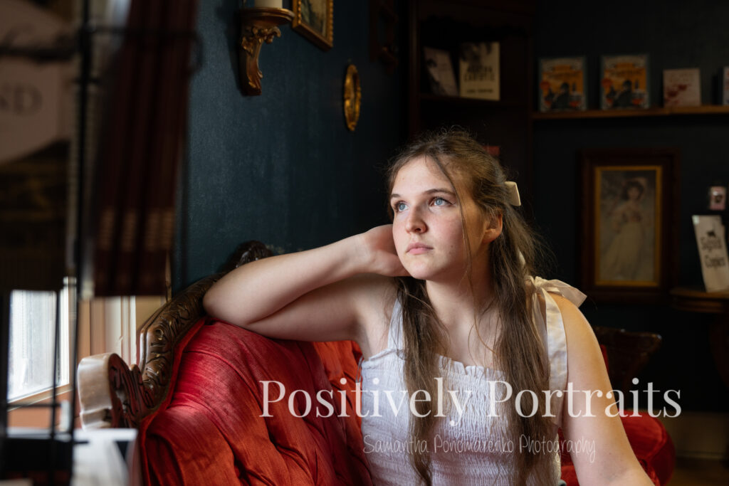 Medina Senior Photos Black Cat Bookstore Positively Portraits