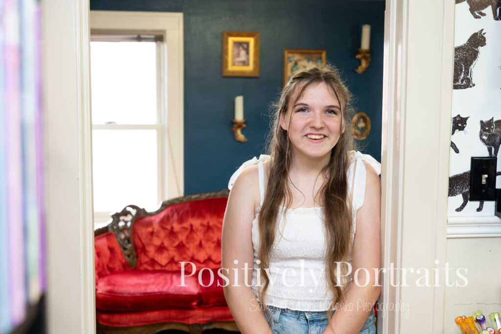 Medina Senior Photos Black Cat Bookstore Positively Portraits