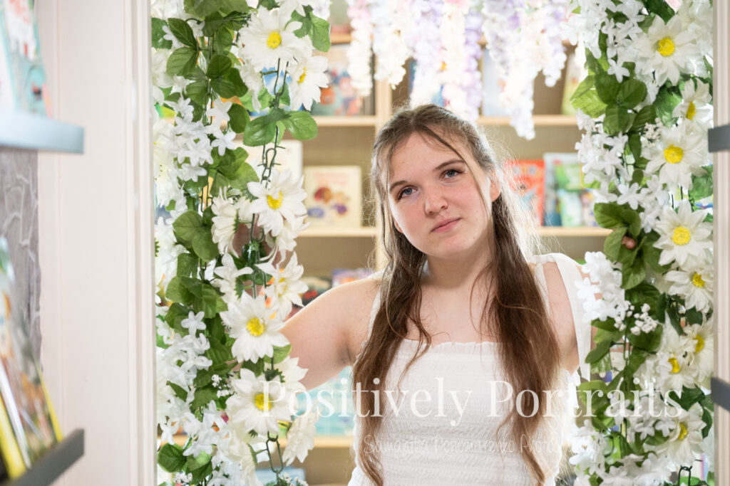 Medina Senior Photos Black Cat Bookstore Positively Portraits