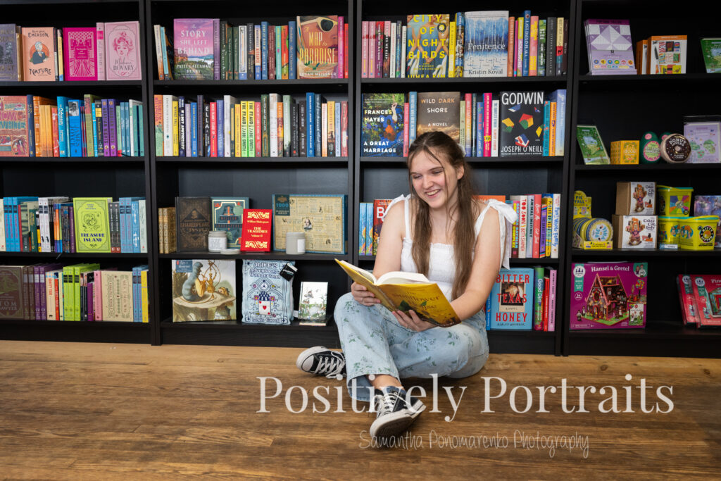 Medina Senior Photos Black Cat Bookstore Positively Portraits
