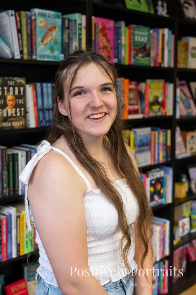Medina Senior Photos Black Cat Bookstore Positively Portraits