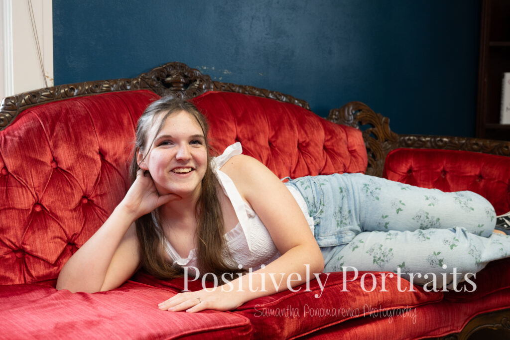 Medina Senior Photos Black Cat Bookstore Positively Portraits