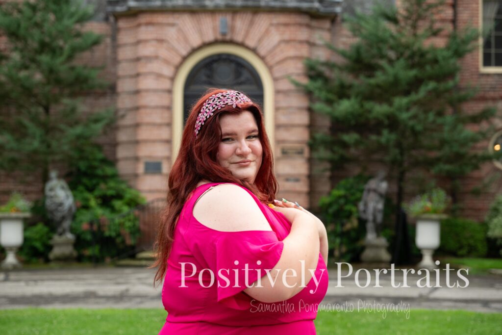 Senior photos at the Kingwood Center Gardens in Mansfield, one of the most beautiful gardens in Northeast Ohio for senior photos. 