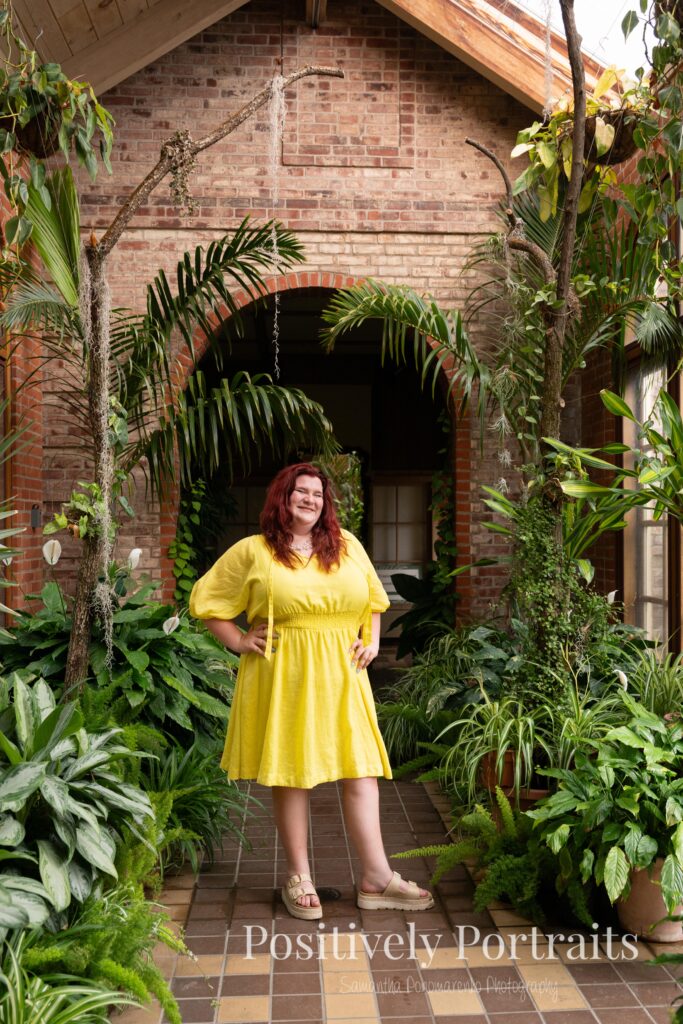 Senior photos at the Kingwood Center Gardens in Mansfield, one of the most beautiful gardens in Northeast Ohio for senior photos. 