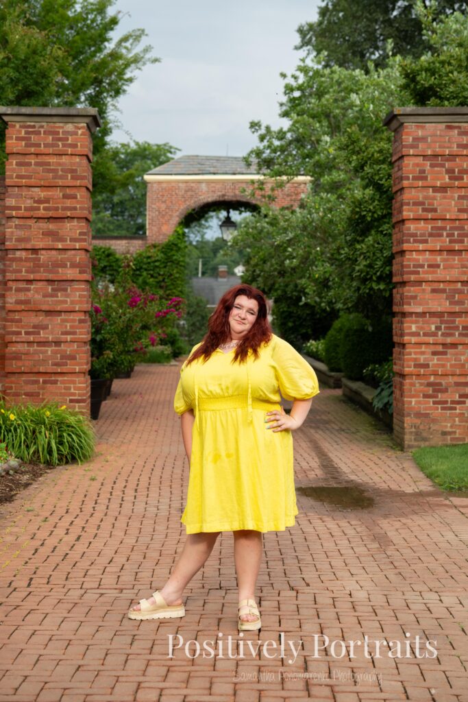Senior photos at the Kingwood Center Gardens in Mansfield, one of the most beautiful gardens in Northeast Ohio for senior photos. 
