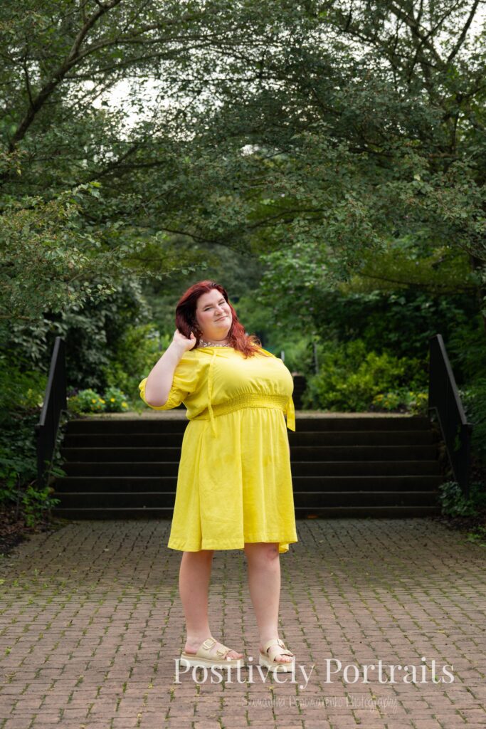 Senior photos at the Kingwood Center Gardens in Mansfield, one of the most beautiful gardens in Northeast Ohio for senior photos. 