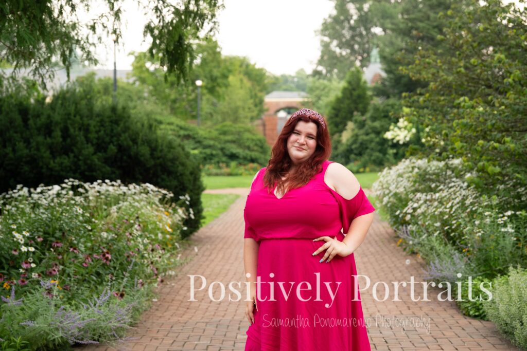 Senior photos at the Kingwood Center Gardens in Mansfield, one of the most beautiful gardens in Northeast Ohio for senior photos. 