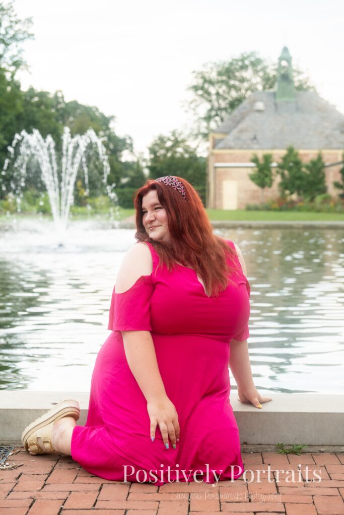 Senior photos at the Kingwood Center Gardens in Mansfield, one of the most beautiful gardens in Northeast Ohio for senior photos. 