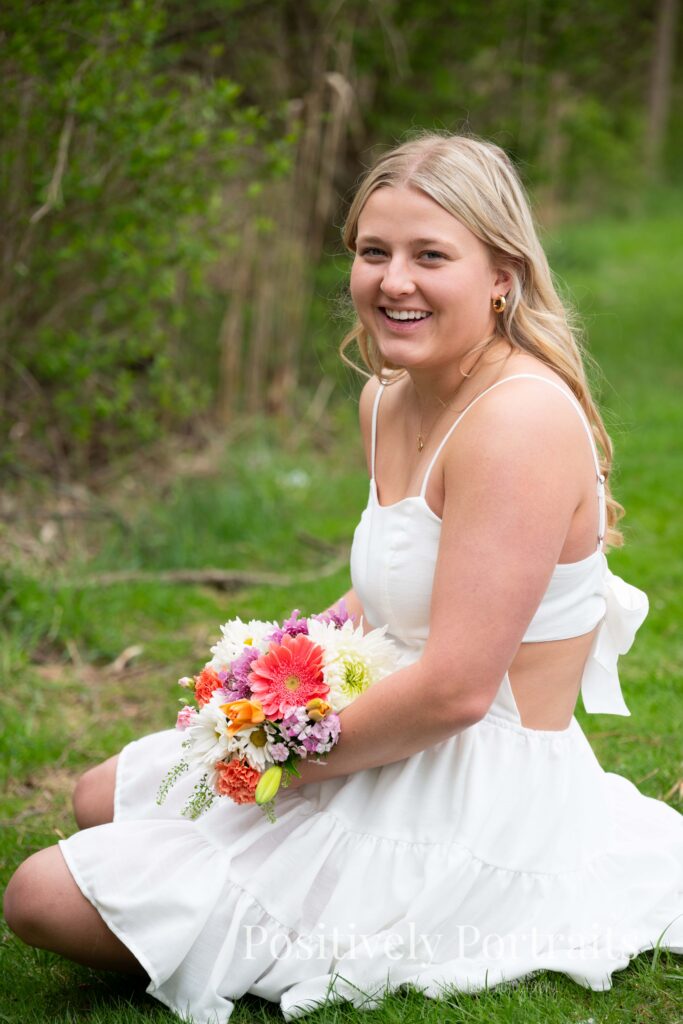 Brookside Reservation Cherry Blossom Senior Photos Cleveland Ohio