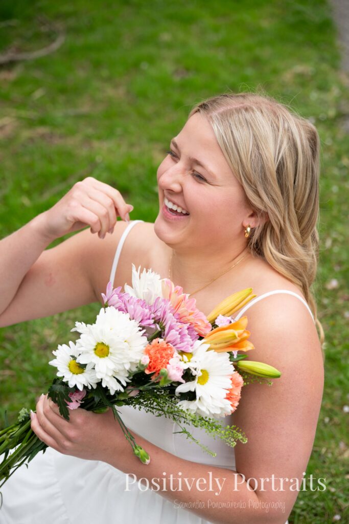 Brookside Reservation Cherry Blossom Senior Photos Cleveland Ohio