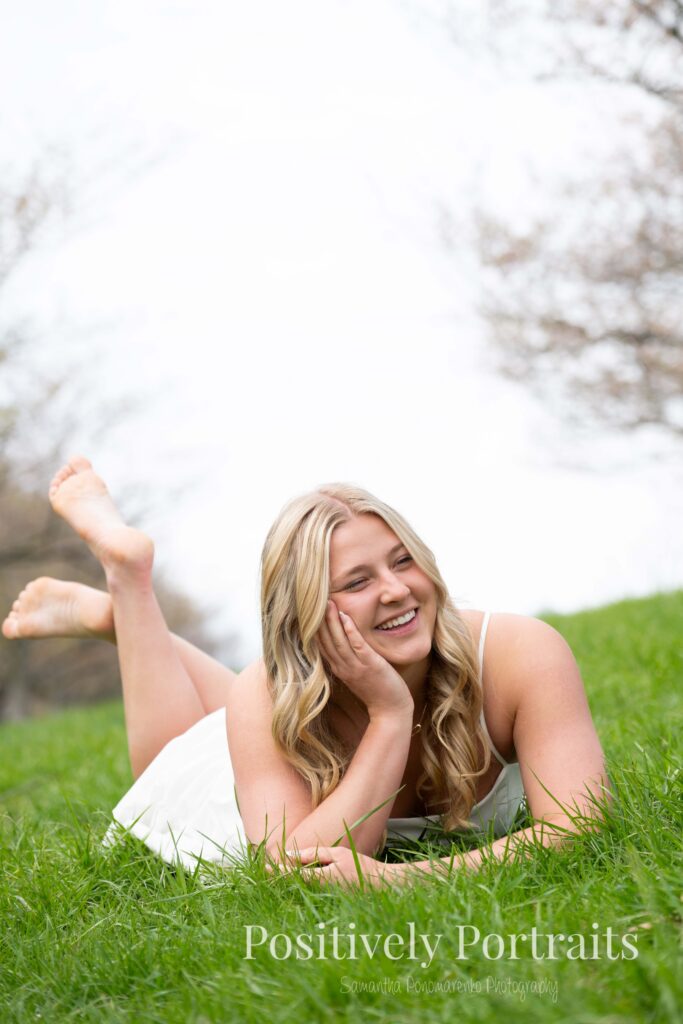 Brookside Reservation Cherry Blossom Senior Photos Cleveland Ohio