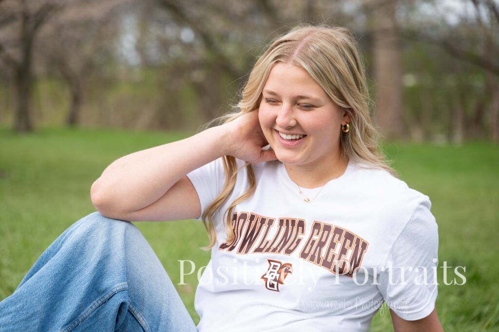 Brookside Reservation Cherry Blossom Senior Photos Cleveland Ohio